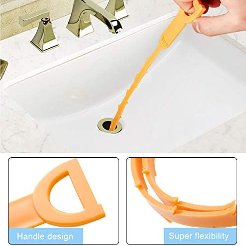 Monty Snake Drain Clog Remover Tool 34-Inch Stainless Steel 197-Inch Plastic Clog Remover