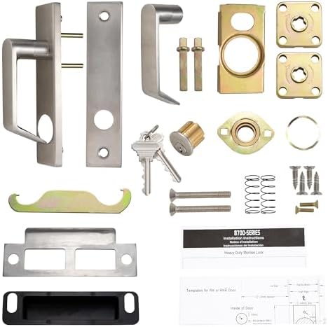 Sophia Commercial Door Lock Set Non-Handed SATIN CHROME FINISH