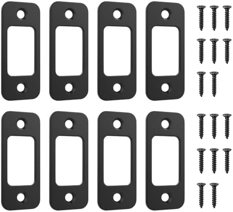 Upgrade Your Door Security with Black Deadbolt Strike Plate