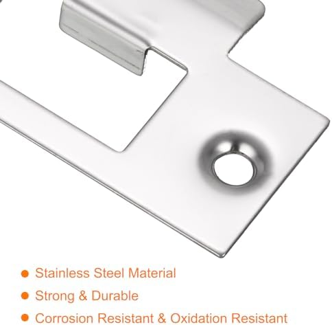2-Piece 201 Stainless Steel Door Strike Plate