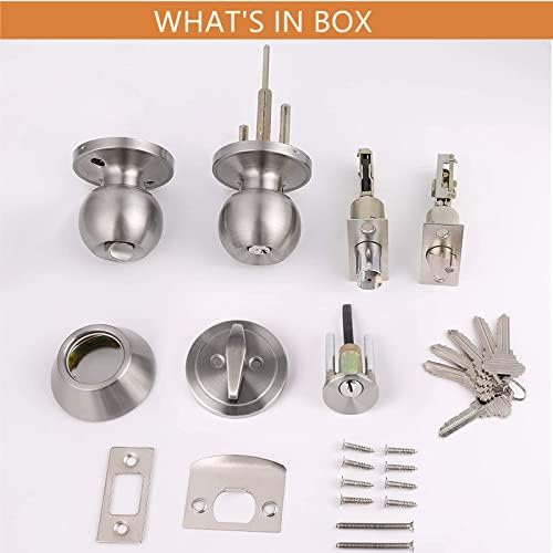 Probrico Door Knob Set - Exterior Entry Door