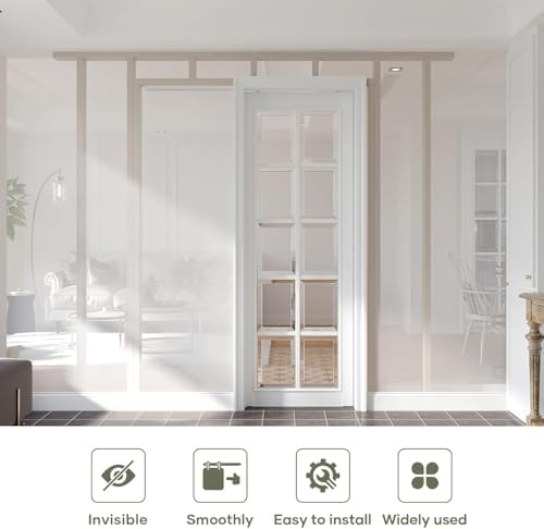 EaseLife 46FT Sliding Pocket Door Kit Durable Aluminum Easy to Install