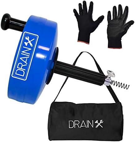 DrainX Pro Steel Drum Auger - Effortlessly Unclog Pipes with a Durable Tool