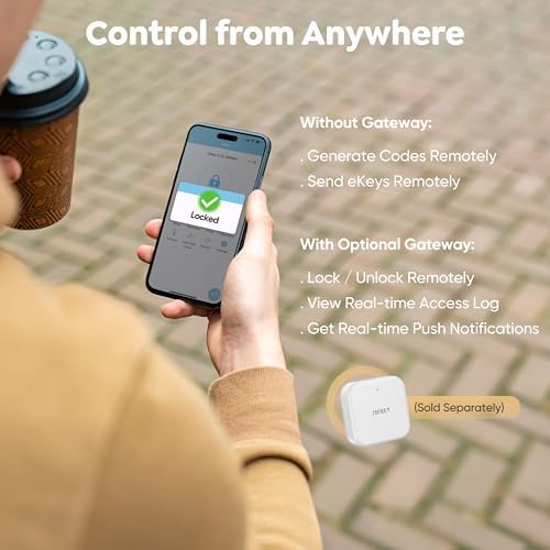 Sifely Smart Lock - Fingerprint Keypad Door Lock with Alexa Google Assistant Integration