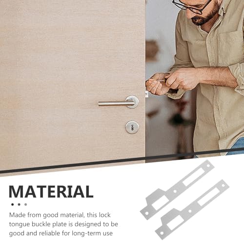 Artibetter 2-Set Door Groove Repair Security Plate