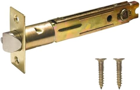 5 Backset Entry Door Latch Polished Brass Durable Entry System