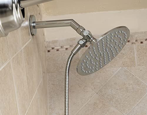 HammerHead Showers - Durable Split Shower Diverter Valve - Dual Handheld Fixed Install 25 GPM Solid Brass