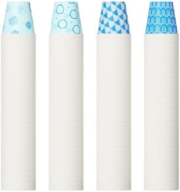 JOLLY PARTY 800-Pack 3 oz Assorted Blue Disposable Cups for Party Use