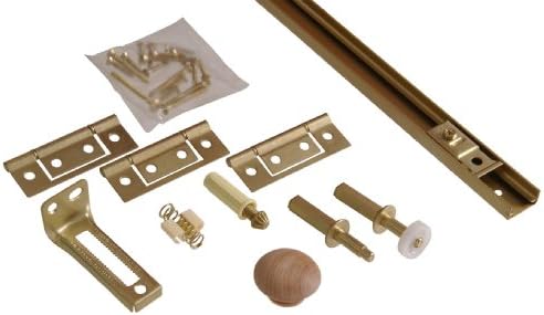Hillman Hardware Essentials Bi-Fold Door Hardware Set 48 Inch Brass
