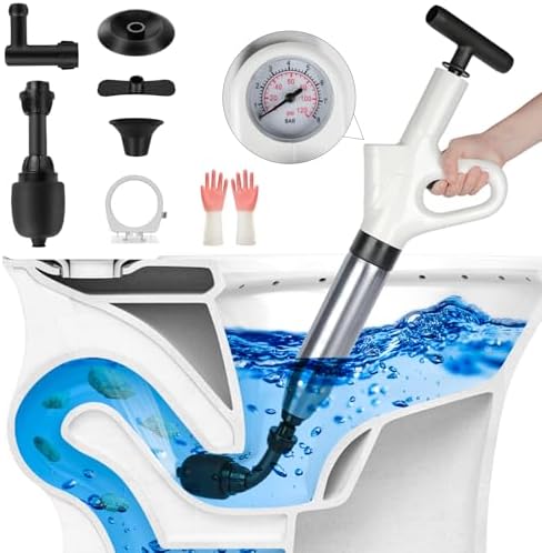 Clonvent High-Pressure Air Plunger for Effortless Plumbing