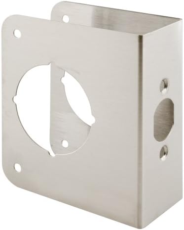 Prime-Line U 9590 Stainless Steel Lock Reinforcement Plate for 1-34 In Thick Doors