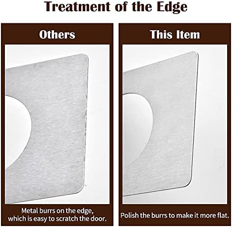 Sturdy Door Knob Plate Set Edge-Polished Design