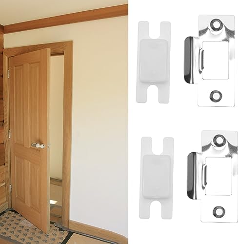 eMagTech 5 Set Door Strike Plate Kit with Dust Box for Wooden Doors