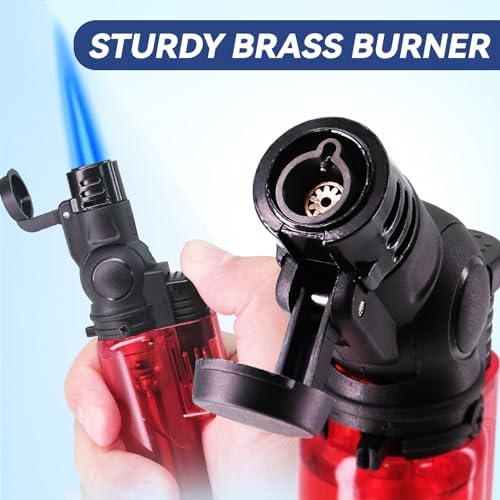 Portable 5 Pack Refillable Torch Lighter Set