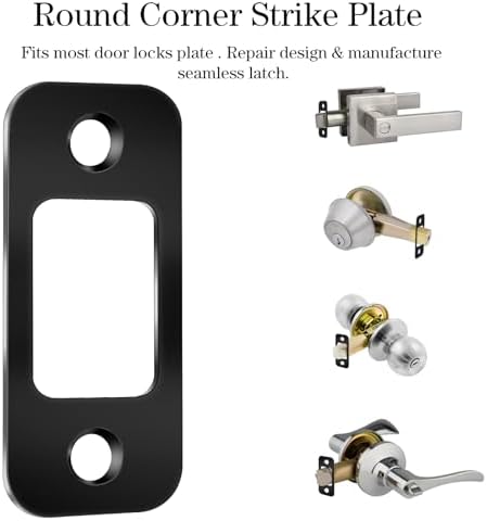 2-Piece Door Strike Plate Set