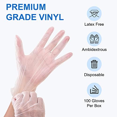 Schneider Clear Vinyl Exam Gloves