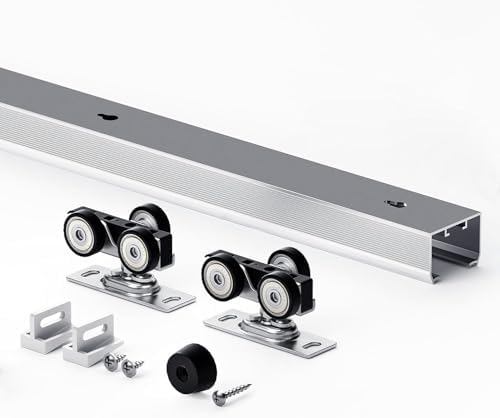 EaseLife 46FT Sliding Pocket Door Kit Durable Aluminum Easy to Install