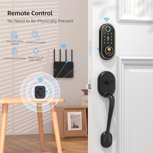 SMONET Smart Keyless Deadbolt with Alexa Compatibility