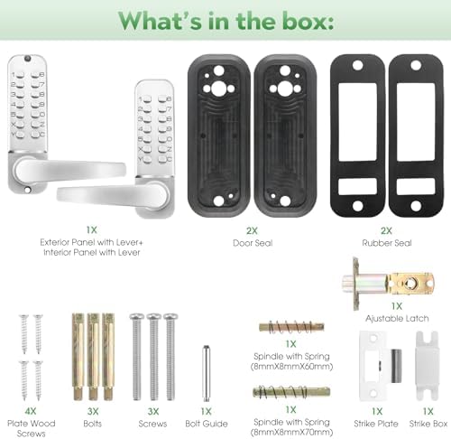 Mechanical Keyless Entry Door Lock with Keypad
