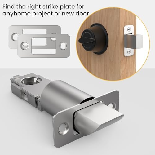 Sleek Rust-Proof Door Backplate for Increased Security