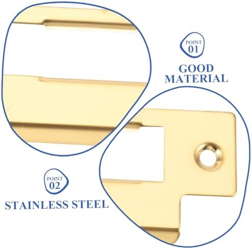 Artibetter Stainless Steel Deadbolt Strike Plate Hole Filler