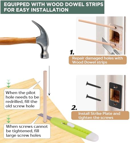 Upgrade Large Door Deadbolt Set Easy-to-Install