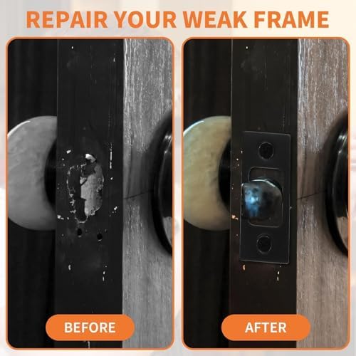 2-Pack Door Strike Plate - Door Security Replacement