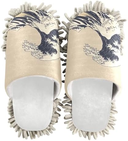 Burbuja Japanese Wave Mop Slippers Perfect for Easy Cleaning