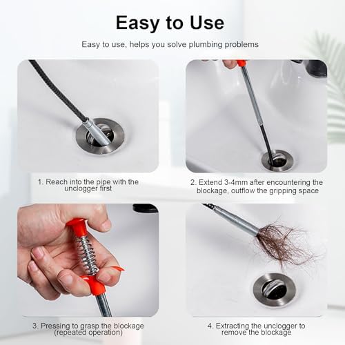 DRPEN 9 in 1 Drain Clog Remover Tool