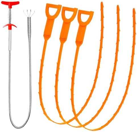 Toll-free drain clog remover set for home business use