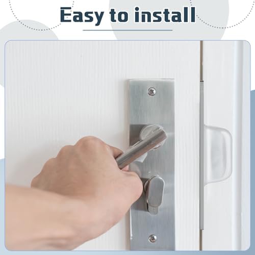 Hicarer 4-Piece Deadbolt Strike Plate Set