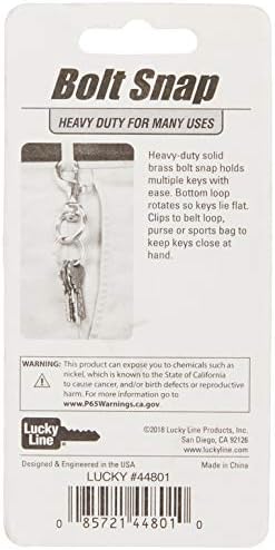 Lucky Line 3-14 Heavy-Duty Brass Bolt Snap 1