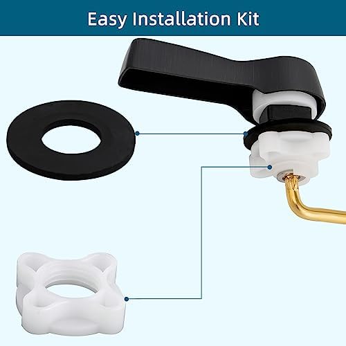 Hygie Rinse 2PCS Universal Side Mount Toilet Handle Kit