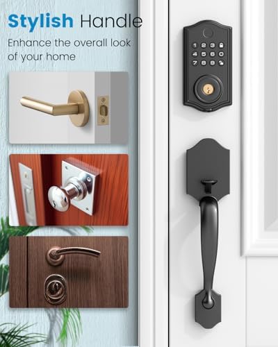 Leecici Smart Deadbolt Lock Set with Fingerprint and App Control