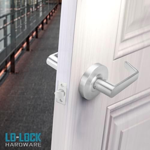 Commercial Lever Door Lock Heavy-Duty Door Handle with SATIN CHROME ADA Compliant
