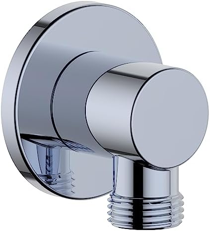 Derengge Wall-Mounted Shower Elbow with Polished Chrome Finish