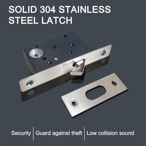 Hoconnie 63 Privacy Pocket Door Lock with Anti-Corrosion Matte Black