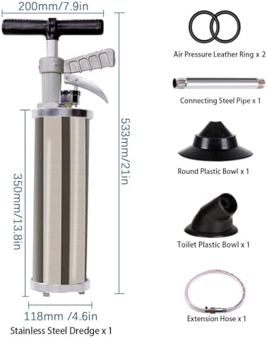 Portable High Pressure Toilet Plunger