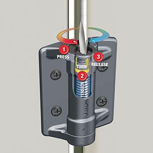 National Hardware Truclose Narrow Spring Hinges Black Polymer 2 Pack
