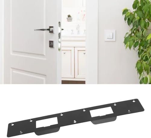 Pssopp Door Strike Plate Reinforcement Plate Black