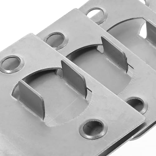 VeemoonProfessional stainless steel door strike plate kit 12 pieces