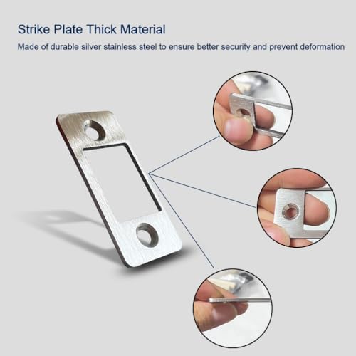 Lock Strengthening Strike Plate for Door Fixing - Smooth Operation and Durable Performance