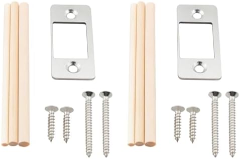 Secure Your Door 2-Piece Stainless Steel Latch Restainers Fix Deadlocks Instantly