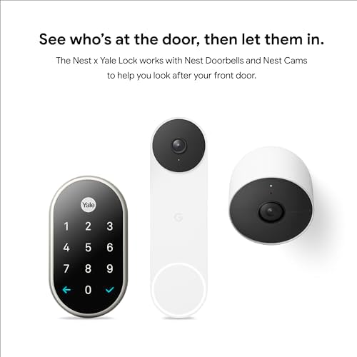 Smart Keyless Entry Door Lock for Yale Front Door Nest - tamper-proof and panic-free