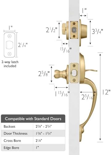 Elegant Springdale Lever Door Handle Set