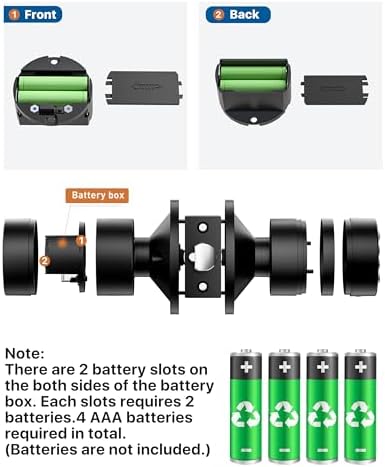 Seamless Keyless Entry Door Lock with Keypad for Family Pet Use