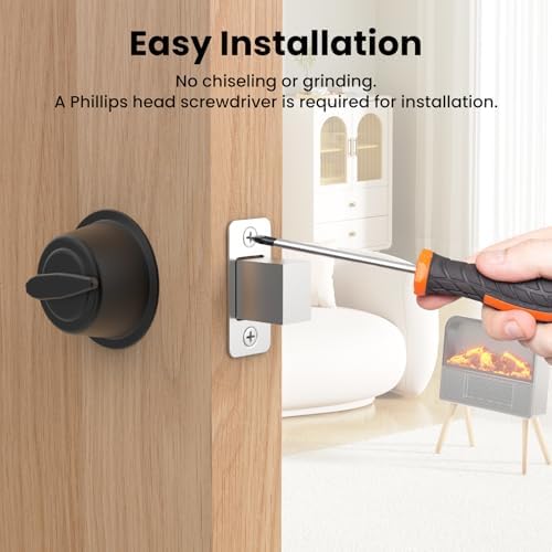 Sleek Rust-Proof Door Backplate for Increased Security