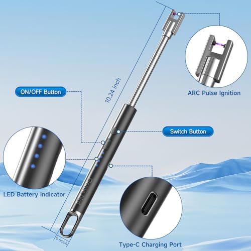 Safety Flameless Candle Lighter for BBQ Camping