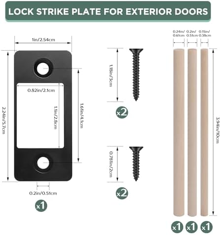 Upgrade Large Door Deadbolt Set Easy-to-Install