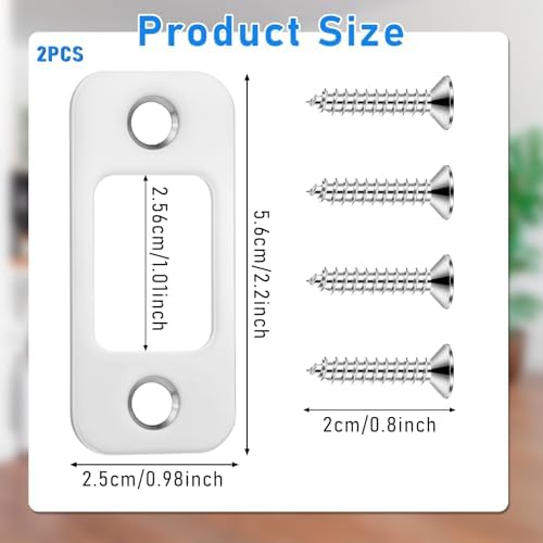 Durable Stainless Steel Door Strike Plates for Deadbolts